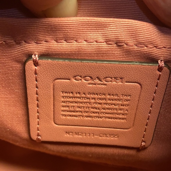 Coach Kleo Hobo colorblock bag gold/faded blush multi. - Picture 10 of 11